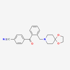 4'-Cyano-2-[8-(1,4-dioxa-8-azaspiro[4.5]decyl)methyl]benzophenone