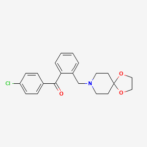4'-Chloro-2-[8-(1,4-dioxa-8-azaspiro[4.5]decyl)methyl]benozphenone