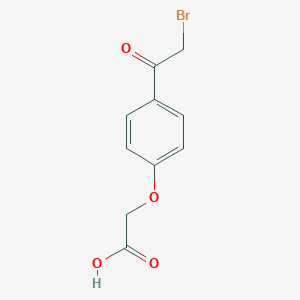 molecular formula C10H9BrO4 B161365 2-[4-(2-bromoacetyl)phenoxy]acetic Acid CAS No. 29936-81-0