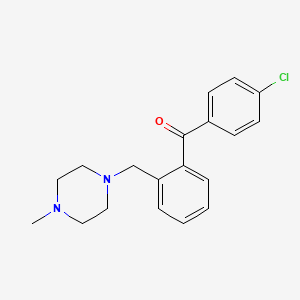 4'-Chloro-2-(4-methylpiperazinomethyl) benzophenone