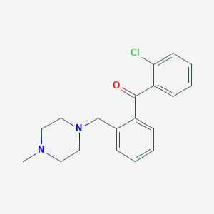 B1613651 2-Chloro-2'-(4-methylpiperazinomethyl) benzophenone CAS No. 898783-31-8