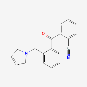 2-(2-((2,5-Dihydro-1H-pyrrol-1-yl)methyl)benzoyl)benzonitrile