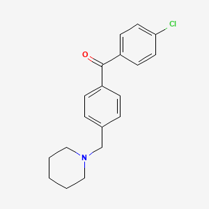4-Chloro-4'-piperidinomethyl benzophenone