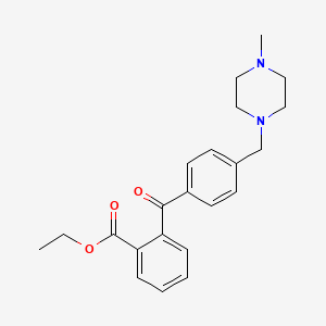 Ethyl 2-{4-[(4-methylpiperazin-1-yl)methyl]benzoyl}benzoate