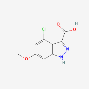 4-chloro-6-methoxy-1H-indazole-3-carboxylic acid