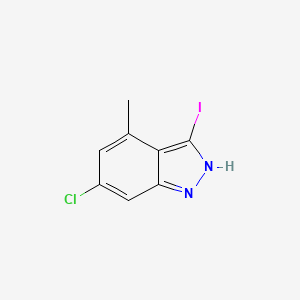 molecular formula C8H6ClIN2 B1613676 6-chloro-3-iodo-4-methyl-2H-indazole CAS No. 885521-51-7