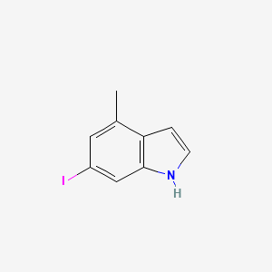 molecular formula C9H8IN B1613684 6-iodo-4-methyl-1H-indole CAS No. 885521-15-3