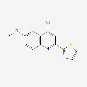 4-Chloro-6-methoxy-2-(thiophen-2-yl)quinoline