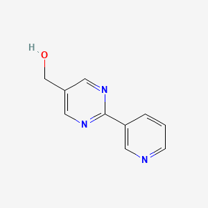 molecular formula C10H9N3O B1613692 (2-(Pyridin-3-YL)pyrimidin-5-YL)methanol CAS No. 954227-06-6