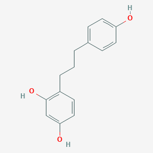 molecular formula C15H16O3 B161370 4-[3-(4-羟基苯基)丙基]间苯二酚 CAS No. 376361-97-6