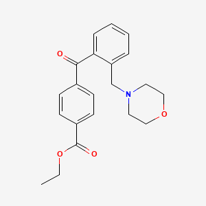 4'-Carboethoxy-2-morpholinomethyl benzophenone