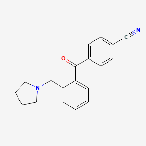 4'-Cyano-2-pyrrolidinomethyl benzophenone