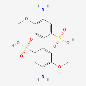 5-Amino-4-methoxy-2-(4-amino-5-methoxy-2-sulfophenyl)benzenesulfonic acid