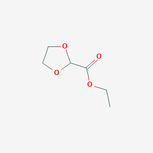 molecular formula C6H10O4 B1613728 Ethyl 1,3-dioxolane-2-carboxylate CAS No. 68733-04-0