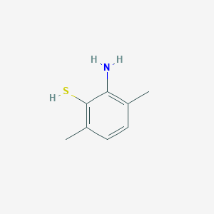 molecular formula C8H11NS B161374 2-Amino-3,6-dimethylbenzene-1-thiol CAS No. 139331-75-2