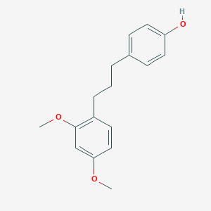 molecular formula C17H20O3 B161375 4-[3-(2,4-Dimethoxyphenyl)propyl]phenol CAS No. 127757-13-5