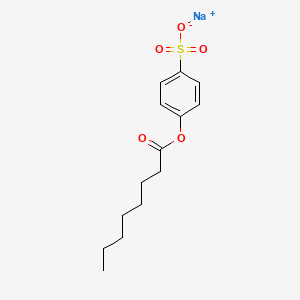molecular formula C14H19NaO5S B1613760 sodium 4-(octanoyloxy)benzenesulfonate CAS No. 89740-12-5