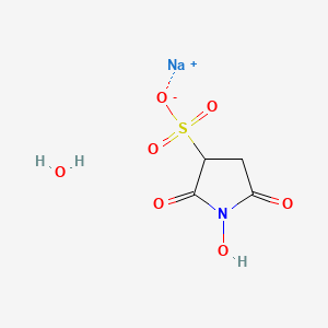 molecular formula C4H6NNaO7S B1613763 Sodium;1-hydroxy-2,5-dioxopyrrolidine-3-sulfonate;hydrate CAS No. 304671-62-3
