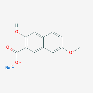 molecular formula C12H9NaO4 B1613764 Sodium 3-hydroxy-7-methoxy-2-naphthoate CAS No. 347860-33-7