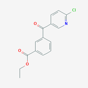 2-Chloro-5-(3-ethoxycarbonylbenzoyl)pyridine