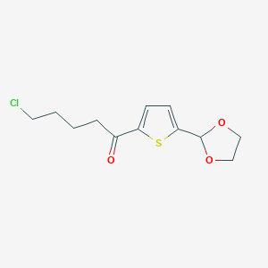 4-Chlorobutyl 5-(1,3-dioxolan-2-YL)-2-thienyl ketone