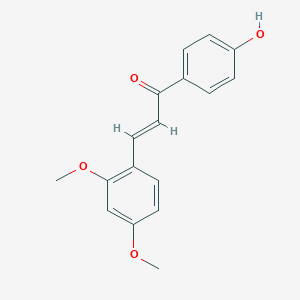 molecular formula C17H16O4 B161377 (E)-3-(2,4-dimethoxyphenyl)-1-(4-hydroxyphenyl)prop-2-en-1-one CAS No. 151135-64-7