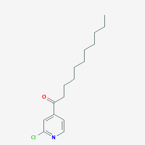 molecular formula C16H24ClNO B1613774 2-Chloro-4-undecanoylpyridine CAS No. 898784-78-6