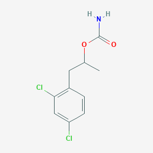molecular formula C10H11Cl2NO2 B161378 1-(2,4-Dichlorophenyl)propan-2-yl carbamate CAS No. 10156-28-2