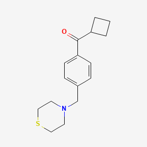 Cyclobutyl 4-(thiomorpholinomethyl)phenyl ketone