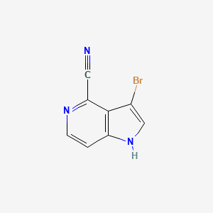 molecular formula C8H4BrN3 B1613794 3-Bromo-1H-pyrrolo[3,2-c]pyridine-4-carbonitrile CAS No. 1000341-71-8