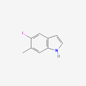molecular formula C9H8IN B1613801 5-iodo-6-methyl-1H-indole CAS No. 1000343-19-0