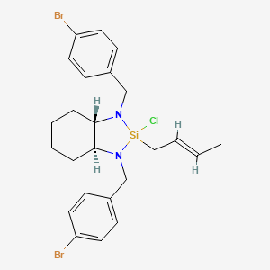 (S,S)-1,3-Bis(4-bromobenzyl)-2-chlorooctahydro-2-(2E)-crotyl-1H-1,3,2-benzodiazasilole
