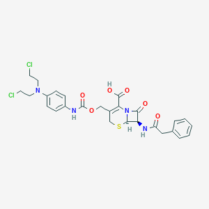 molecular formula C27H28Cl2N4O6S B161381 Cephalosporin mustard CAS No. 139914-00-4