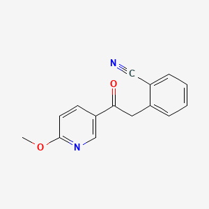 2-Methoxy-5-(2-cyanophenylacetyl)pyridine