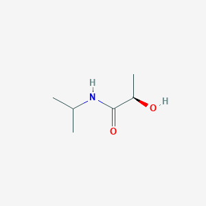 molecular formula C6H13NO2 B161385 (2R)-2-Hydroxy-N-propan-2-ylpropanamide CAS No. 133964-40-6