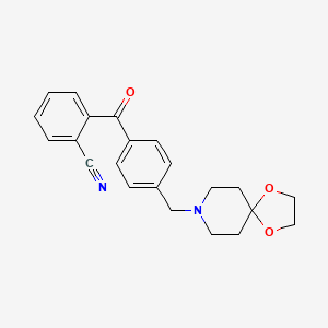 2-(4-(1,4-Dioxa-8-azaspiro[4.5]decan-8-ylmethyl)benzoyl)benzonitrile