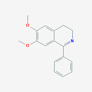 molecular formula C17H17NO2 B161387 6,7-Dimethoxy-1-phenyl-3,4-dihydroisoquinoline CAS No. 10172-39-1