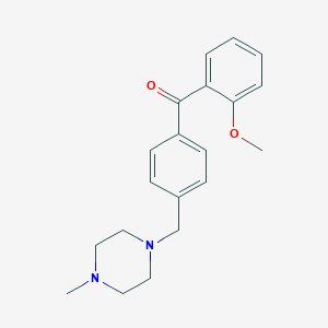 2-Methoxy-4'-(4-methylpiperazinomethyl) benzophenone