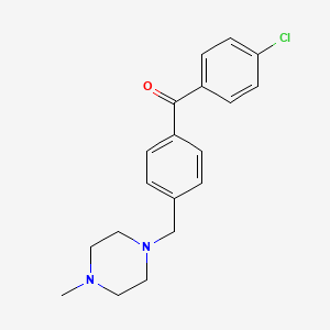 B1613876 4-Chloro-4'-(4-methylpiperazinomethyl) benzophenone CAS No. 898783-63-6