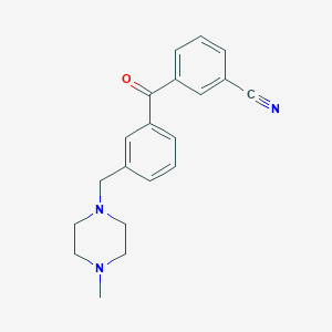 3-Cyano-3'-(4-methylpiperazinomethyl) benzophenone