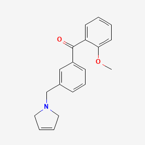 (3-((2,5-Dihydro-1H-pyrrol-1-yl)methyl)phenyl)(2-methoxyphenyl)methanone