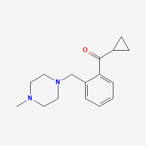 B1613901 Cyclopropyl 2-(4-methylpiperazinomethyl)phenyl ketone CAS No. 898762-57-7