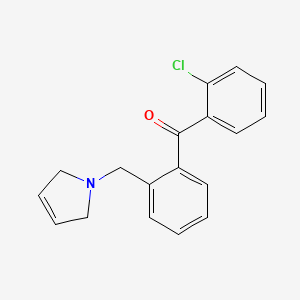 (2-Chlorophenyl)(2-((2,5-dihydro-1H-pyrrol-1-yl)methyl)phenyl)methanone