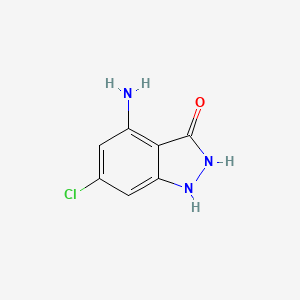 4-Amino-6-chloro-1,2-dihydro-3H-indazol-3-one