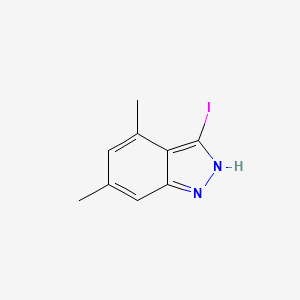 molecular formula C9H9IN2 B1613913 3-iodo-4,6-dimethyl-2H-indazole CAS No. 885521-62-0