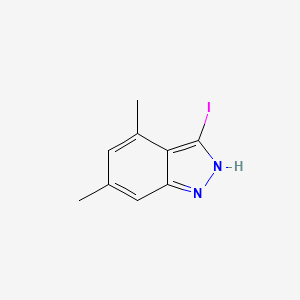 3-iodo-4,6-dimethyl-2H-indazole
