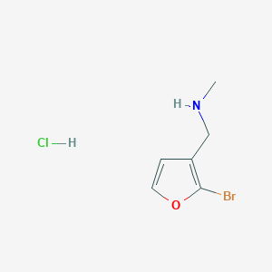 2-Bromo-3-[(methylamino)methyl]furan hydrochloride