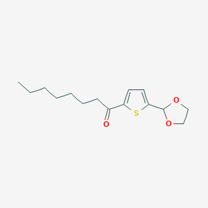 5-(1,3-Dioxolan-2-YL)-2-thienyl heptyl ketone