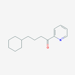 B1613928 (3-Cyclohexyl)propyl 2-pyridyl ketone CAS No. 898779-62-9