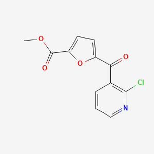 B1613931 2-Chloro-3-(5-methoxycarbonyl-2-furoyl)pyridine CAS No. 898785-79-0